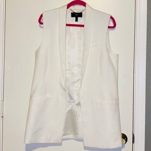 MNG White Vest Blazer